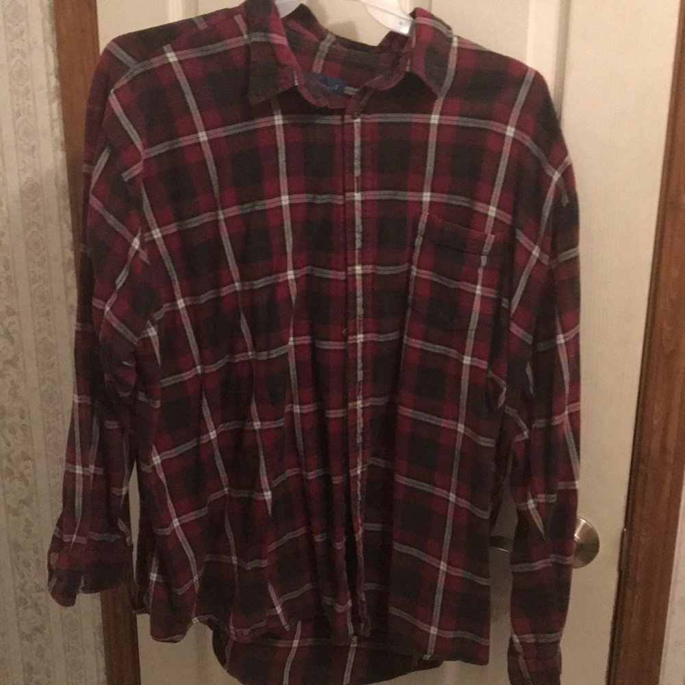 TownCraft plaid/flannel button up shirt